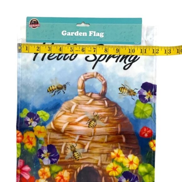 Garden Yard Flag Bee’s with Beehive Floral Colorful Multicolor 12 X 18 in - Picture 9 of 12